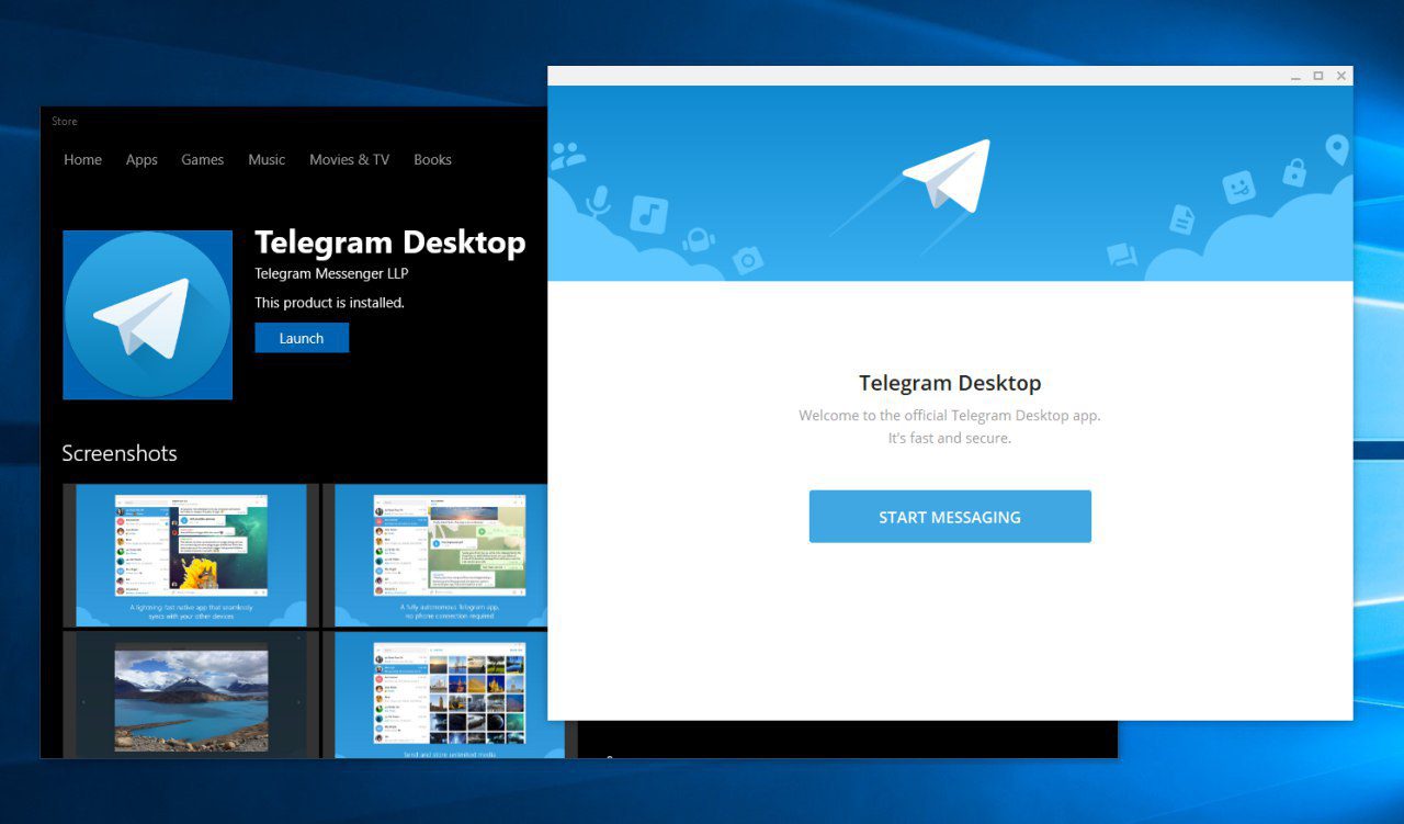 نسخه جدید تلگرام برای ویندوز 10 منتشر شد