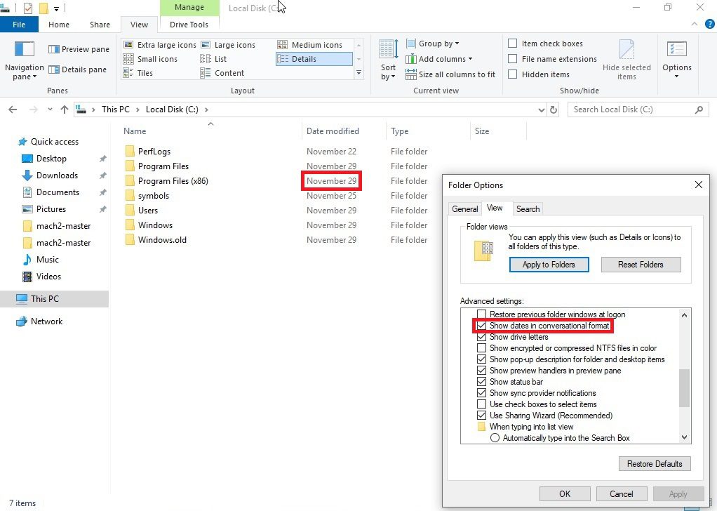 روند نمایش تاریخ تغییر و ساخت فایل‌ها در آپدیت بعدی ویندوز 10 تغییر می‌کند